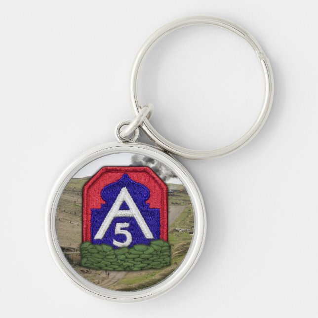 Porte-clés 5e armée fort sam houston patch vétérinaires Porte (Devant)