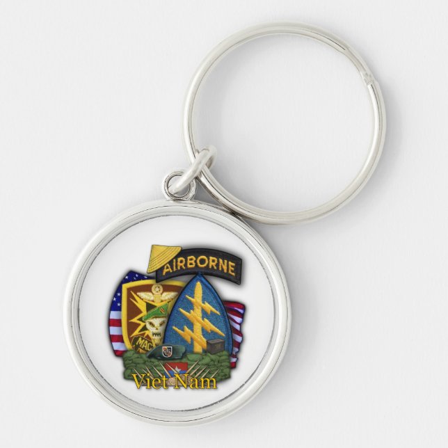 Porte-clés 5e Porte - clé des anciens combattants des bérets  (Devant)