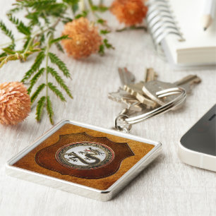 Porte-clés [600] Dragon oriental sacré noir et or