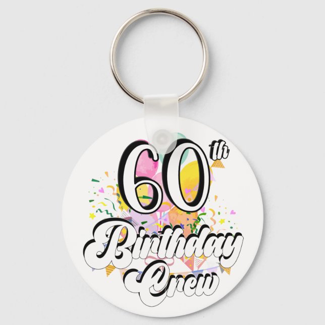 Porte-clés 60e anniversaire de l'équipage 60 Porte - clé du b (Recto)