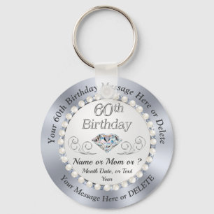 Porte-clés 60e anniversaire moins cher Faveurs pour maman, fa