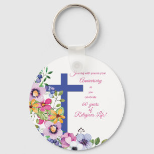 Porte-clés 60e Anniversaire, Nun, Religious Life Cross
