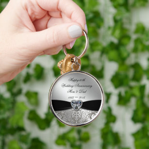 Porte-clés 60e Mariage Porte - clé de l'anniversaire