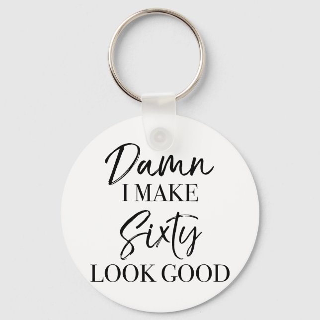 Porte-clés 60th Birthday Attitude (Recto)