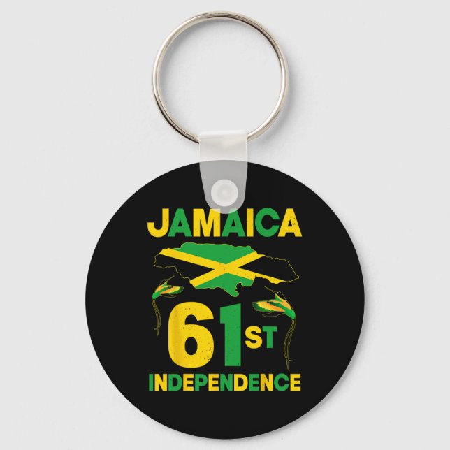 Porte-clés 61e anniversaire de l'indépendance de la Jamaïque  (Recto)