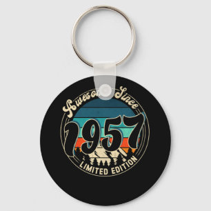 Porte-clés 65 ans Vintage 65 ans Anniversaire 1957