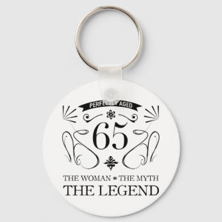 Porte-clés 65e anniversaire pour les femmes