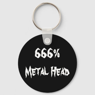 Porte-clés 666%Metal Head
