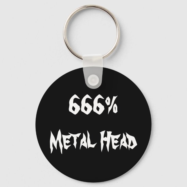 Porte-clés 666%Metal Head (Recto)