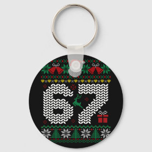 Porte-clés 67 6 7 Mème Six Sept Noël laid Gen Z Alpha S