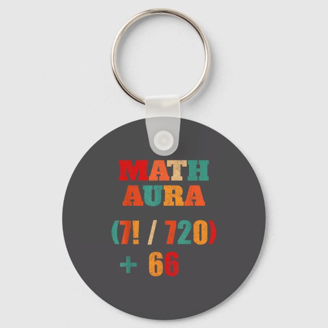 Porte-clés 67 Alpha Gen Teacher Humor Math Six Slang Seven Hu (Recto)