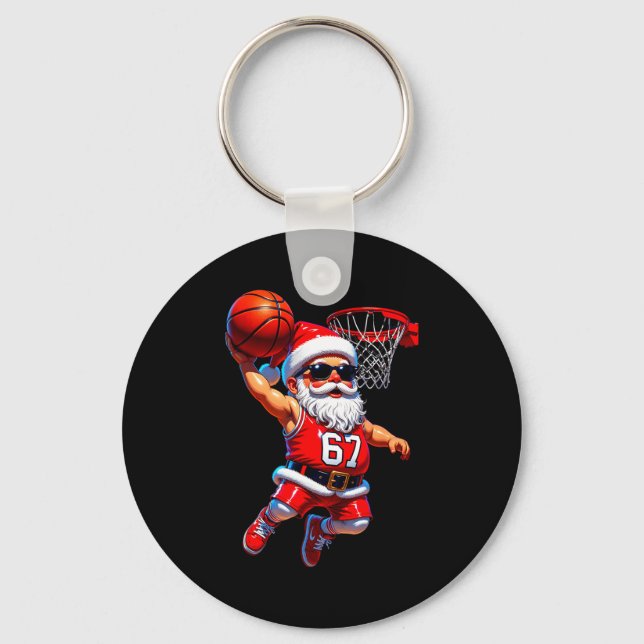 Porte-clés 67 Basketball Santa Six Seven Meme Christmas Srt M (Recto)