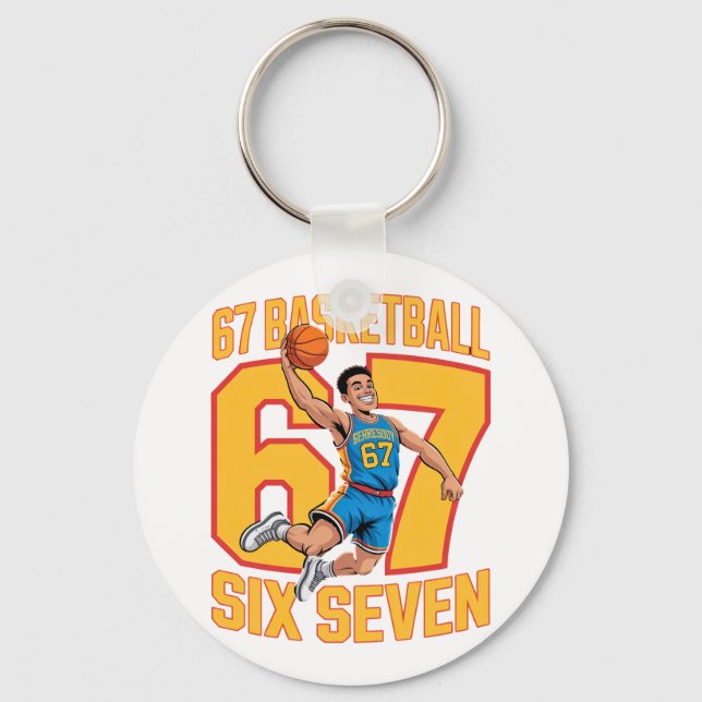 Porte-clés 67 Basketball Six Seven Meme (Recto)