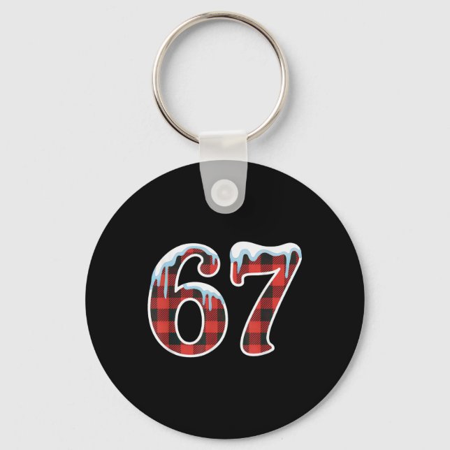 Porte-clés 67 Christmas Meme Funny Six Seven Slang  (Recto)