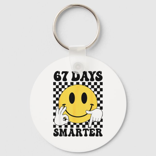 Porte-clés 67 Days Smarter Funny Six Seven 6 7 Gen Alpha Slan (Recto)