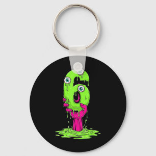 Porte-clés 67 Déguisement Halloween Drôle Numéro 6 Six Mème P