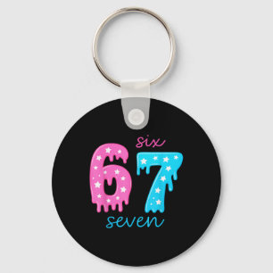 Porte-clés 67 Glace Dégoulinante Mème 6 7 Costume Halloween C