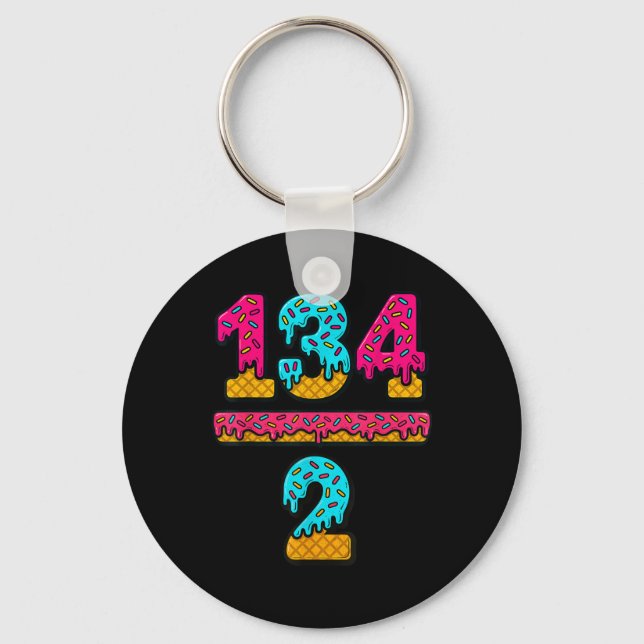 Porte-clés 67 Glace Dégoulinante Mème Division Prof de Maths  (Recto)
