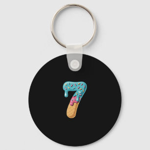 Porte-clés 67 Glace Dégoulinante Mème Drôle Six Sept Correspo