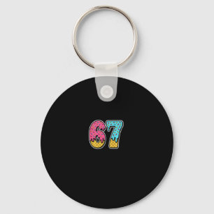 Porte-clés 67 Glace Drip Meme Six Sept Drôle Gen Alpha D