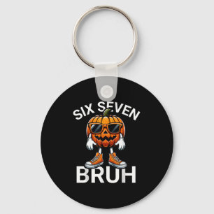 Porte-clés 67 Halloween Funny Six Sept Mème Citrouille de la