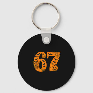 Porte-clés 67 Halloween Six Seven Brainrot Mème Garçons Enfan