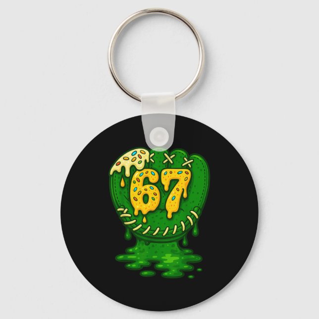 Porte-clés 67 Ice Cream Drip Funny Six Seven Baseball  (Recto)