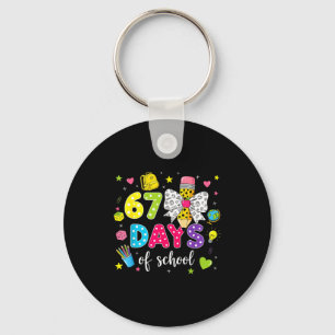 Porte-clés 67 Jours D'école Filles Coquette Crayon À Arc 67 J