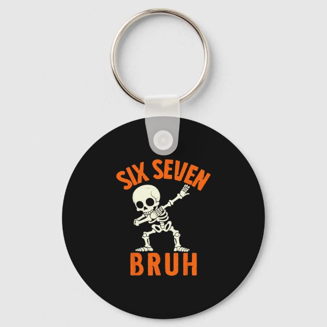 Porte-clés 67 Meme 6 7 Halloween Dabbing Six Seven Bruh Funny (Recto)