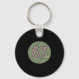Porte-clés 67 Mème caché tendance Gen Z Alpha Six Seven 6 7