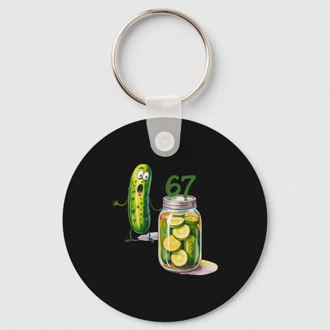 Porte-clés 67 Meme Ckle Surprise A Jar Of Sliced Ckles Cuber  (Recto)