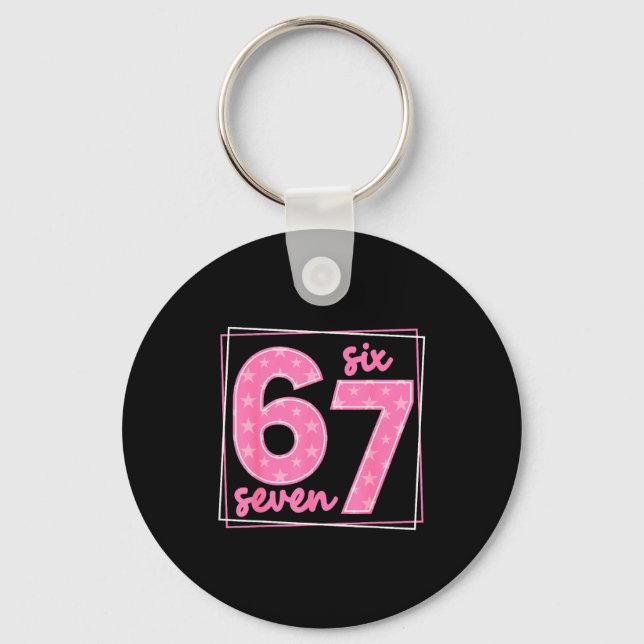Porte-clés 67 mème d'anniversaire drôle numéro 67  (Recto)