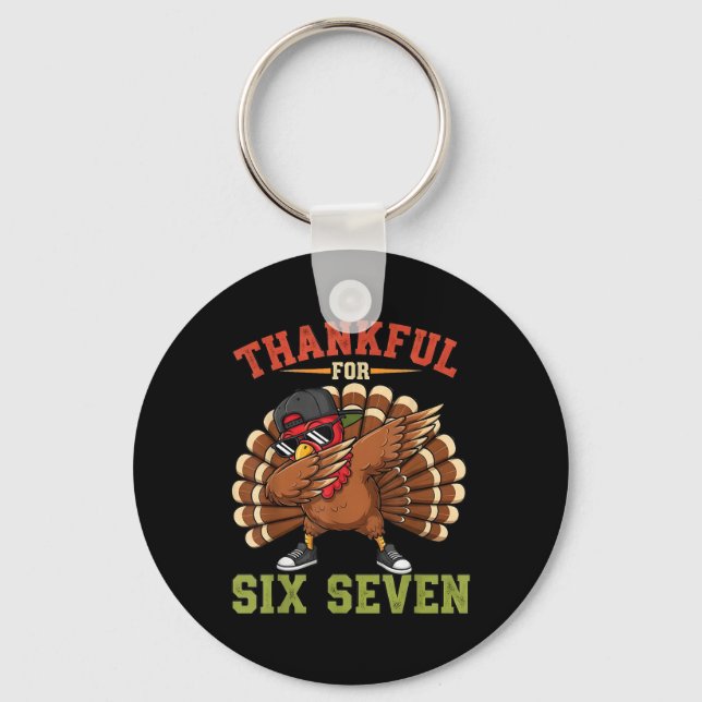 Porte-clés 67 Meme de Thanksgiving Drôle de Dindon Reconnaiss (Recto)