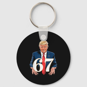 Porte-clés 67 Meme Drôle Trump 67 Mains Meme Argot 6 7 Mains