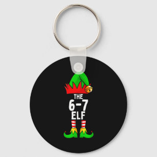 Porte-clés 67 Meme Elf Noël Correspondance Famille 6-7 Brainr