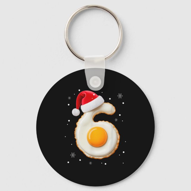 Porte-clés 67 Meme Funny Number 6 Egg Bacon Matching Christma (Recto)