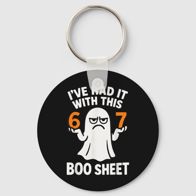 Porte-clés 67 Meme Halloween Costume 6 7 Funny Boo Sheet Six  (Recto)