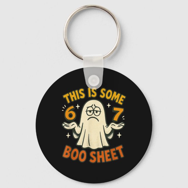 Porte-clés 67 Meme Halloween Costume 6 7 Funny Boo Sheet Six  (Recto)