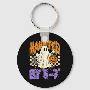 Porte-clés 67 Meme Halloween ensorcelé - Fantôme et citrouill