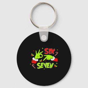 Porte-clés 67 Meme Humour 6 7 Drôle Six Sept Noël