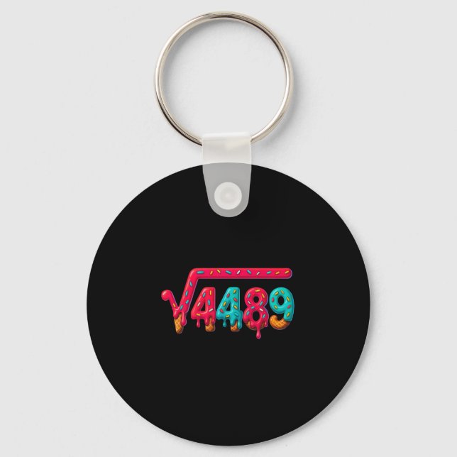 Porte-clés 67 Meme Ice Cream Drip Square Root 4489 Gen Alpha  (Recto)