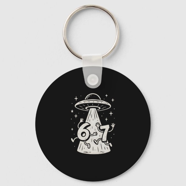 Porte-clés 67 Mème Internet Ufo Six Sept Tendance Virale Gen  (Recto)