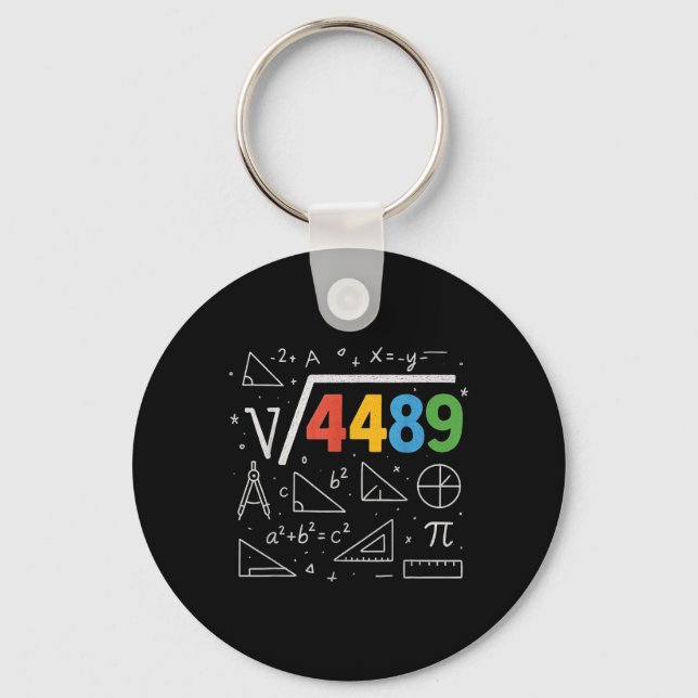 Porte-clés 67 Meme Racine Carrée 4489 Argot Six Sept Prof De  (Recto)