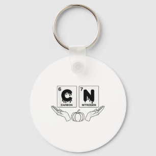 Porte-clés 67 Meme Science Chimie Drôle Art Citrouille Nerd J