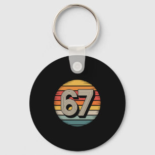 Porte-clés 67 Mème Six Sept 6 7 Chemise Mème Drôle Numéro Vin