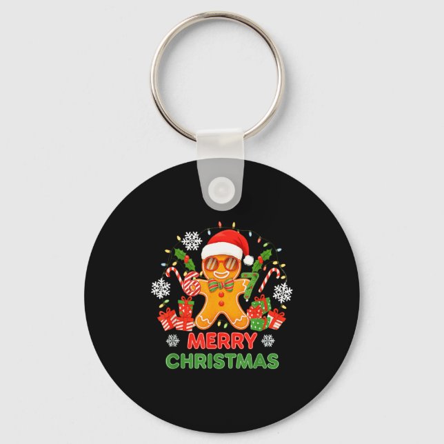 Porte-clés 67 Meme Six Seven 6 7 Meme Funny Christmas Gingerb (Recto)