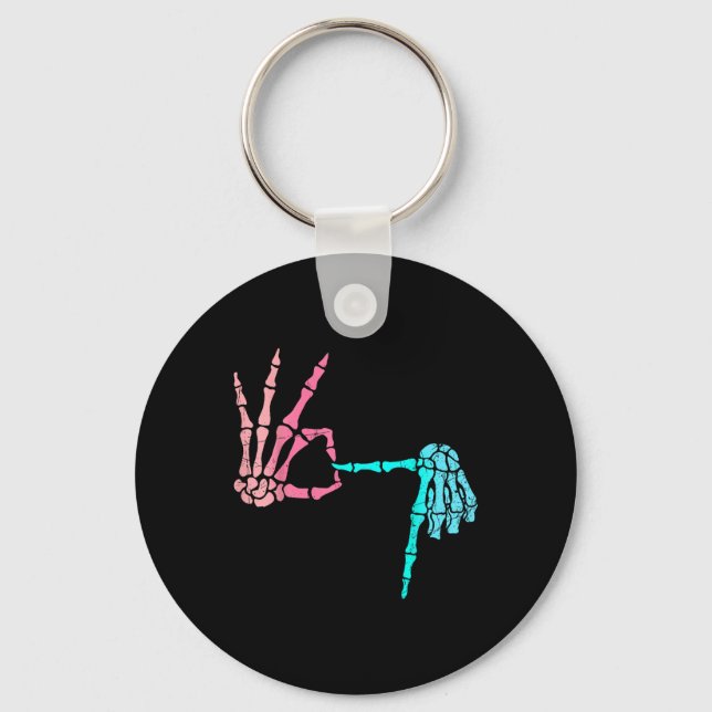 Porte-clés 67 Meme Squelette Dégoulinant de Crème Glacée 67 S (Recto)
