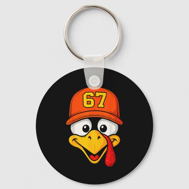 Porte-clés 67 Meme Turkey Face Six Seven Thanksgiving 6 7 Men (Recto)
