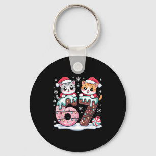 Porte-clés 67 Mèmes drôles Kawaii Chats Noël Crème glacée qui