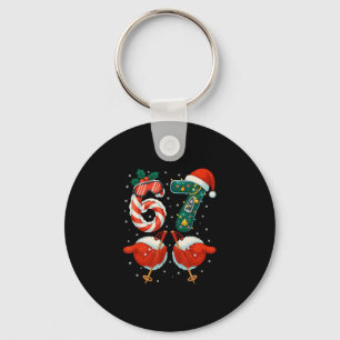 Porte-clés 67 Noël 6 7 Mème Ski Noël Pyjama d'hiver